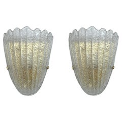 Pair of Graniglia Shield Sconces by Fabio Ltd, 2 Pairs Available