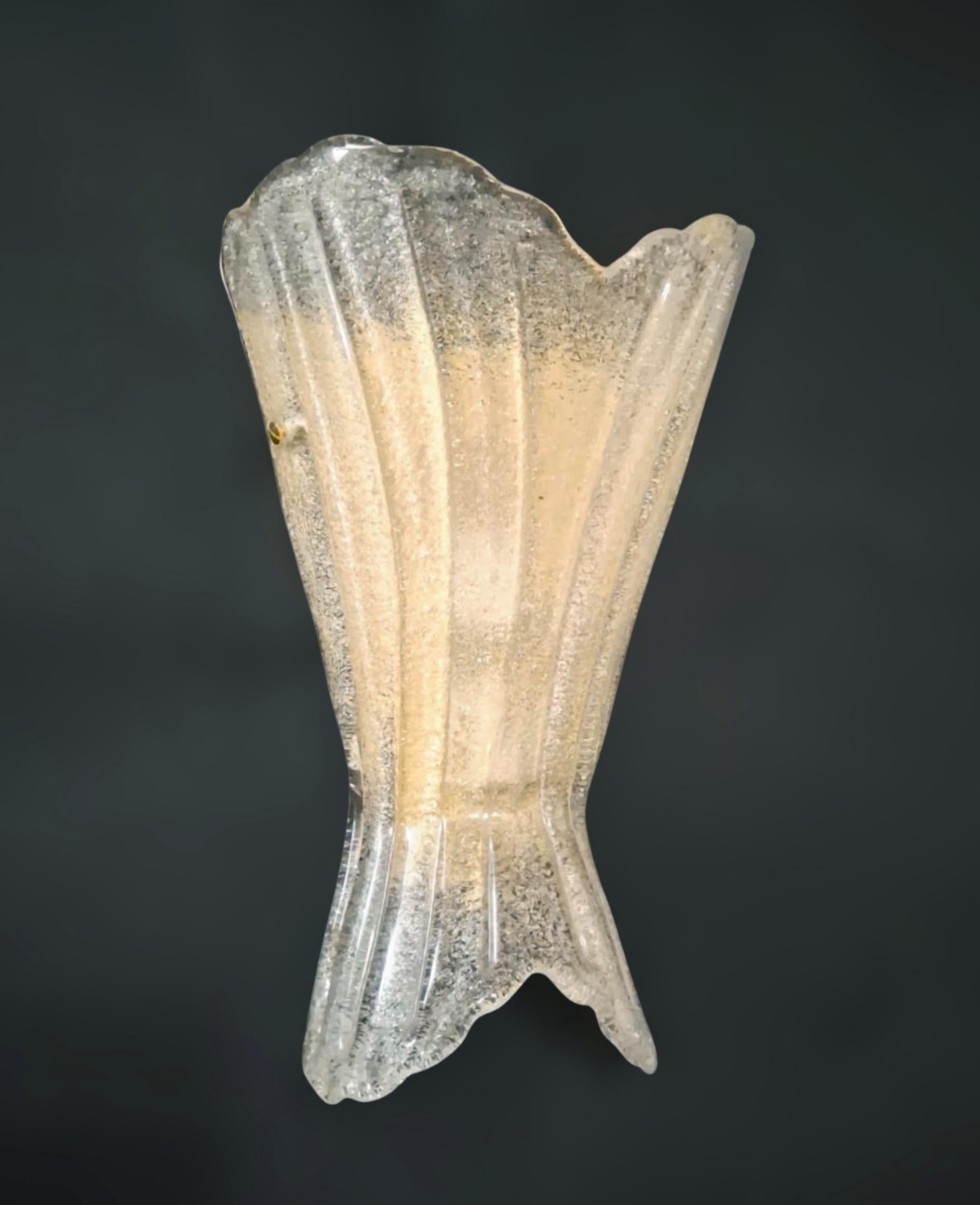 Italian Pair of Graniglia Shield Sconces For Sale