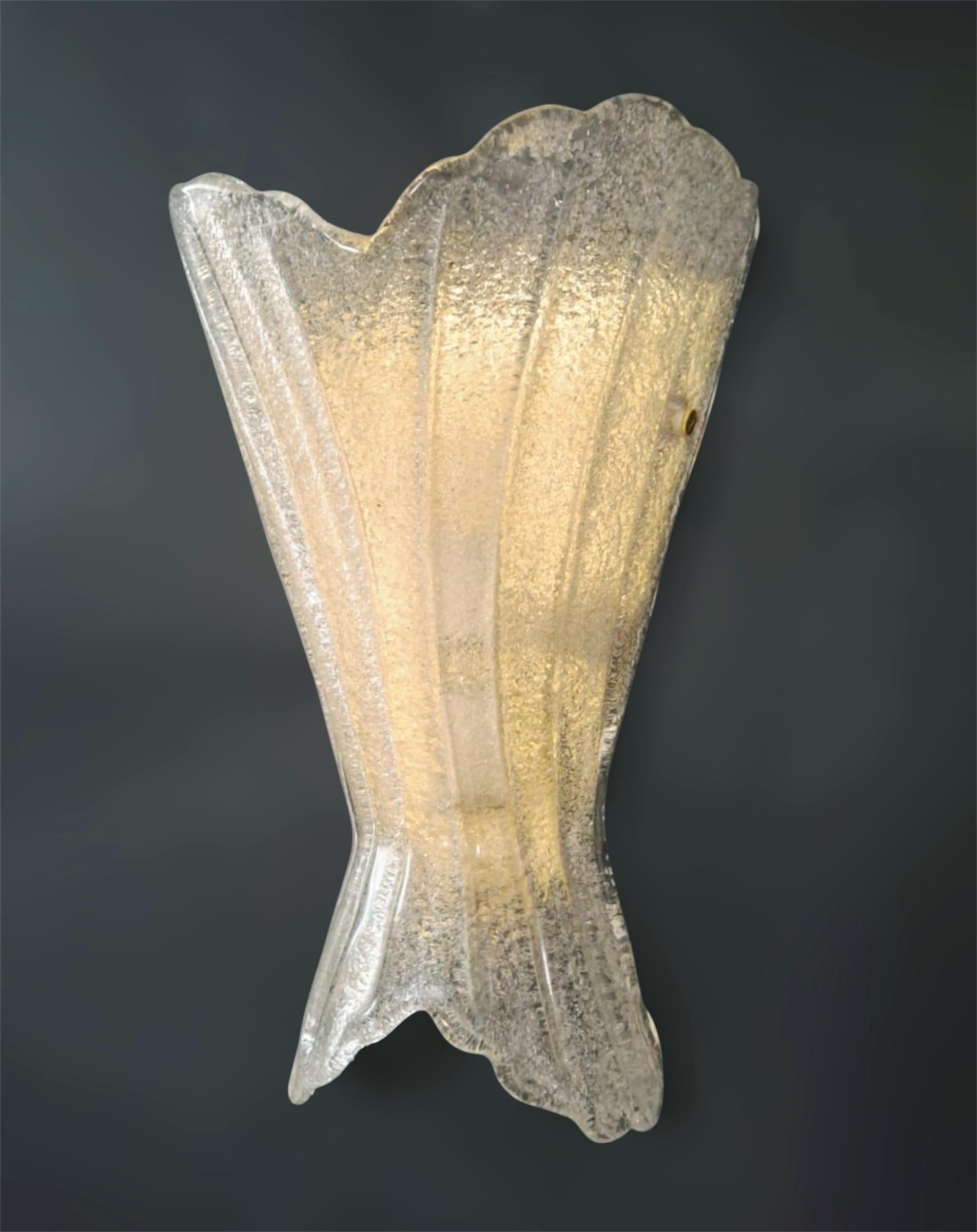 Pair of Graniglia Shield Sconces In Good Condition For Sale In Los Angeles, CA