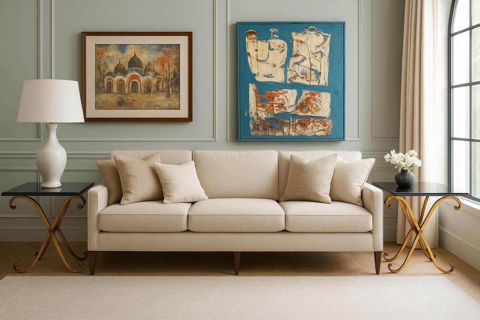 Hollywood Regency Paire de tables d'appoint en métal doré Granite par John Richard en vente