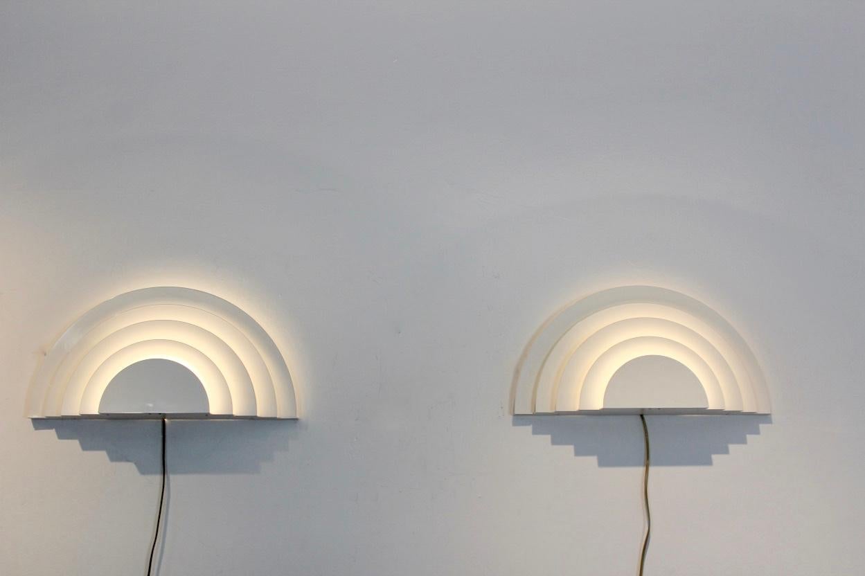 Pair of Graphical Meander Sconces by Cesare Casati and Emanuele Ponzio for RAAK 3