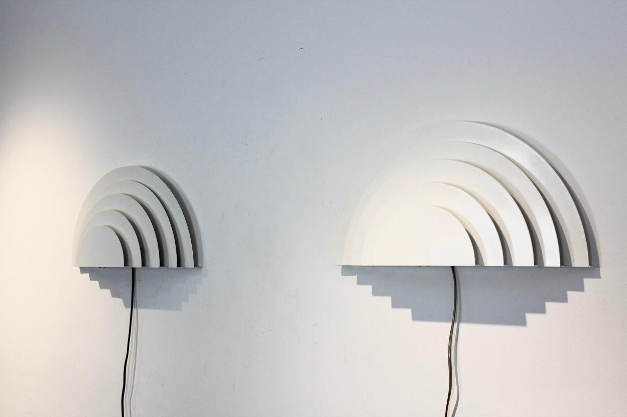 Mid-Century Modern Pair of Graphical Meander Sconces by Cesare Casati and Emanuele Ponzio for RAAK