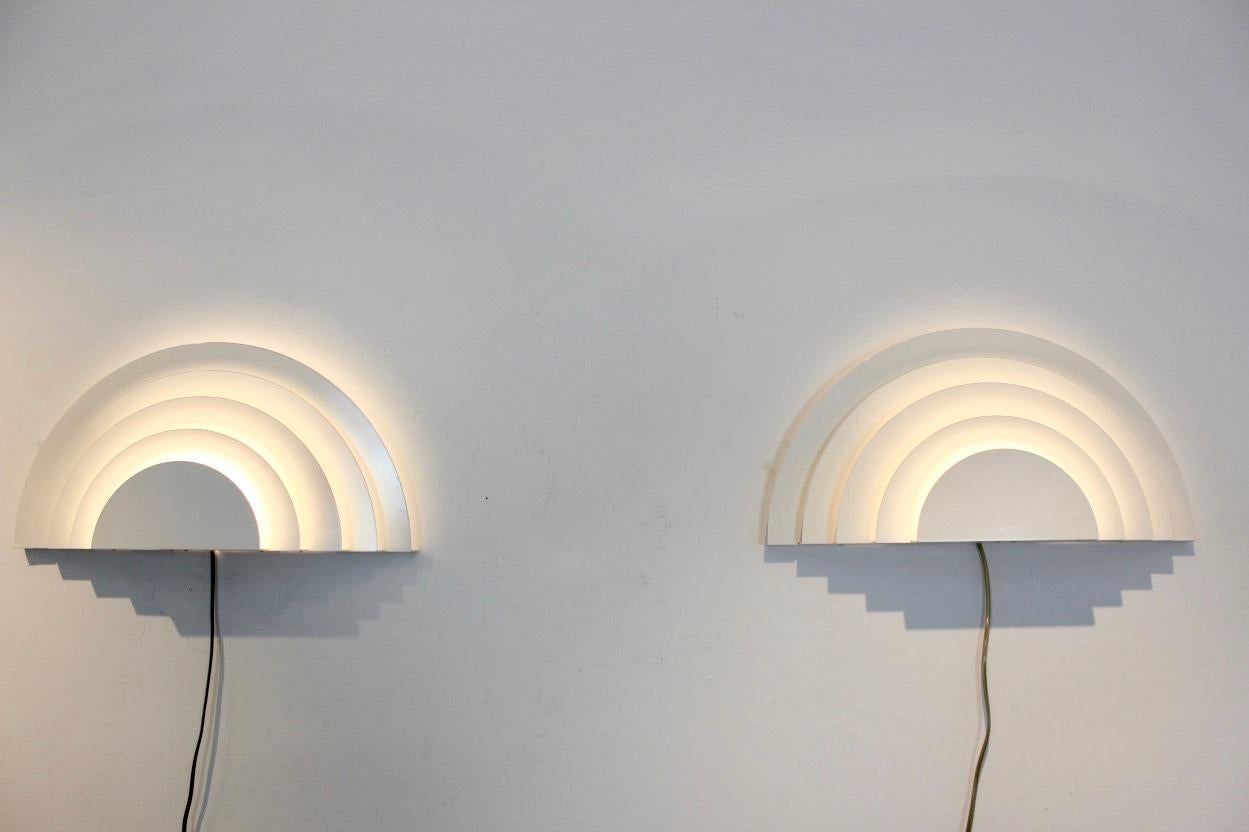 Pair of Graphical Meander Sconces by Cesare Casati and Emanuele Ponzio for RAAK 1