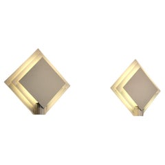 Pair of Graphical Planeta Sconces by Lumiance Holland