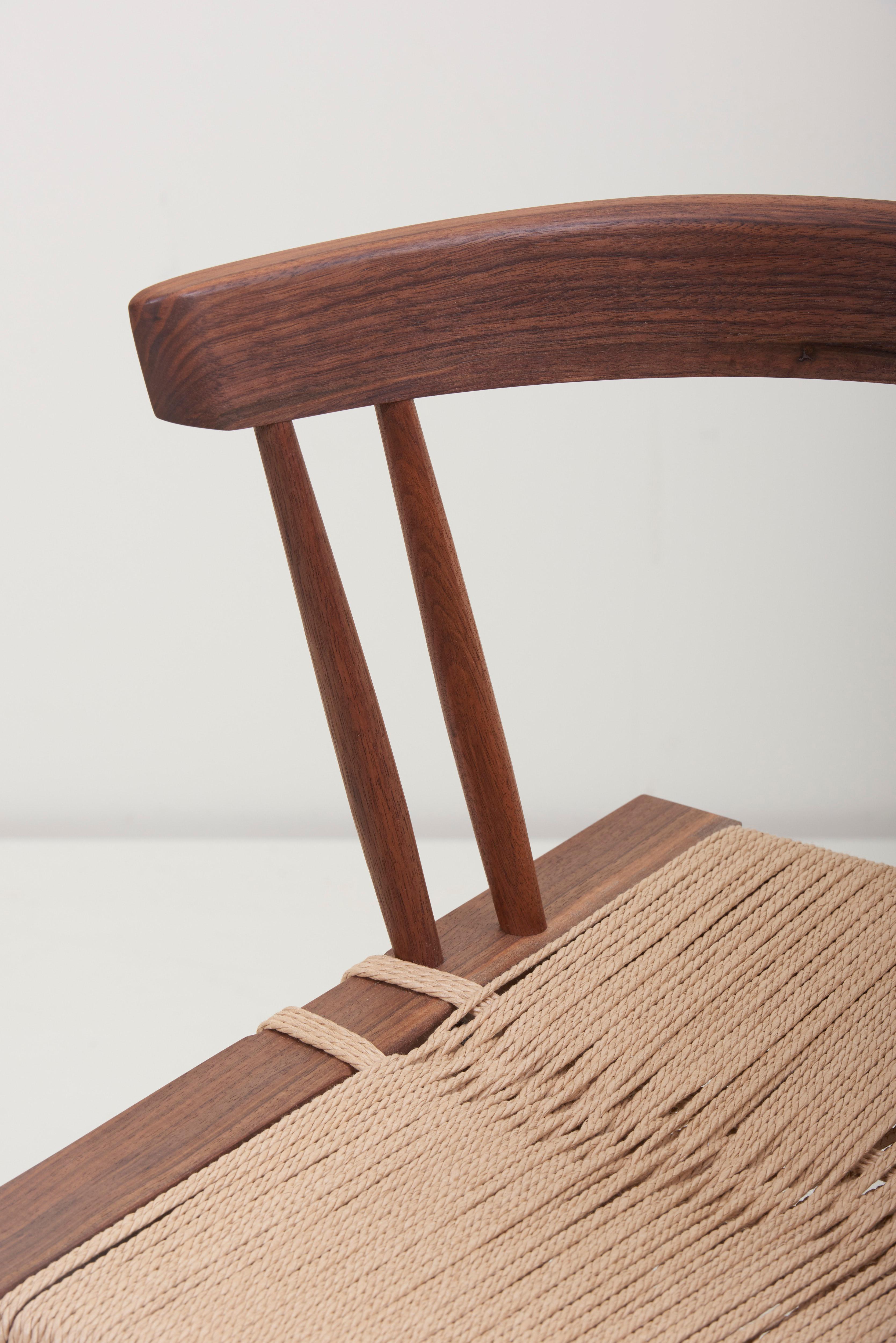 Pair of Grass Seated Dining Chairs by George Nakashima Studio, US, 2019 3