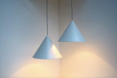 Pair of Gray Billiard Pendants from Danish Louis Poulsen, Vintage Design, 1960s
