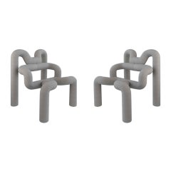 Coppia di poltrone grigie Ekstren - Comfort e stile