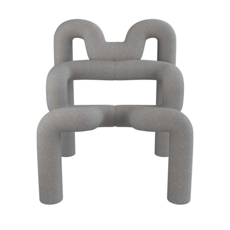 Norvégien Paire de fauteuils Ekstren gris - confort et style en vente