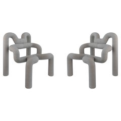 Pair of Gray Ekstren Armchairs - Comfort and Style