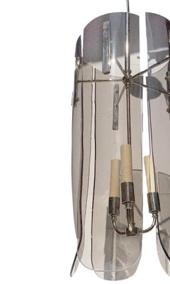 Coppia di lampade in vetro grigio, vendute singolarmente