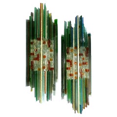 Pair of Great Appliques Design Biancardi & Jordan for Poliarte, 1960s