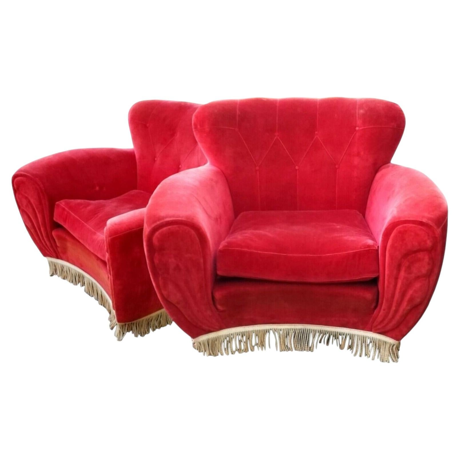 Par de sillones geniales, diseño de Guglielmo Ulrich, década de 1940