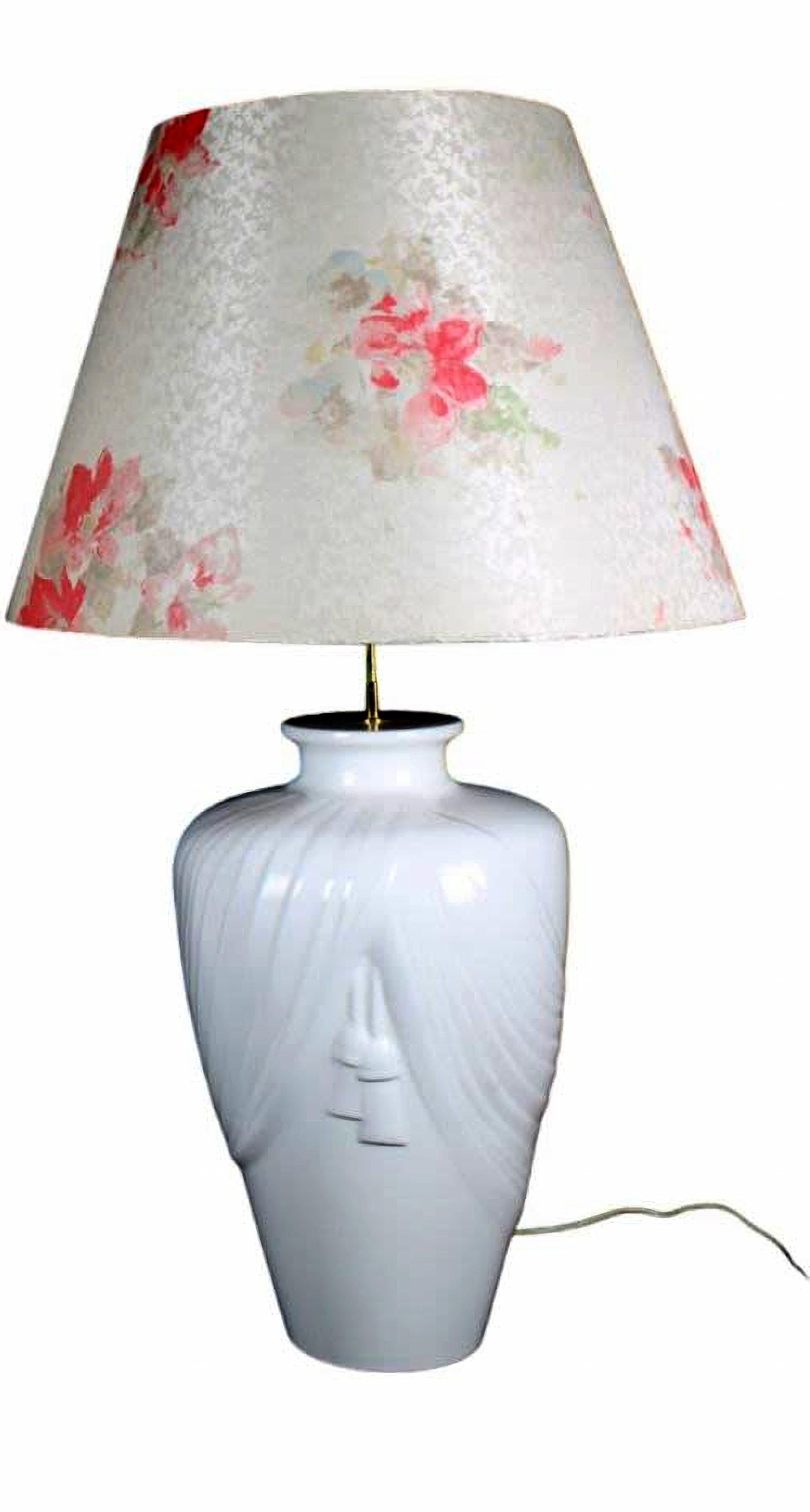 PAIR OF GREAT ITALIAN LIGHTS 20th century
in ceramic with modern Italian lampshades
h 103 x 59 x 100 cm
good conditions