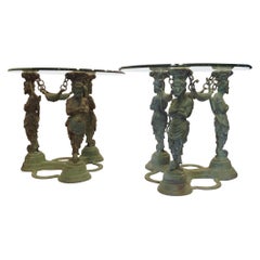 Pair of Greco Roman Style Occasional Tables