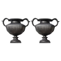 PAIR OF GREEK CRATER TERRACOTTA REPRODUCTION MITHRIDATES EUPATOR 21th Century