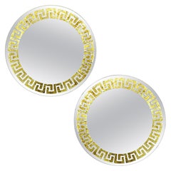 Pair of Greek Key Mirrors by David Marshall