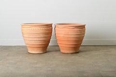 Pair of Greek Reproduction Terracotta Pots