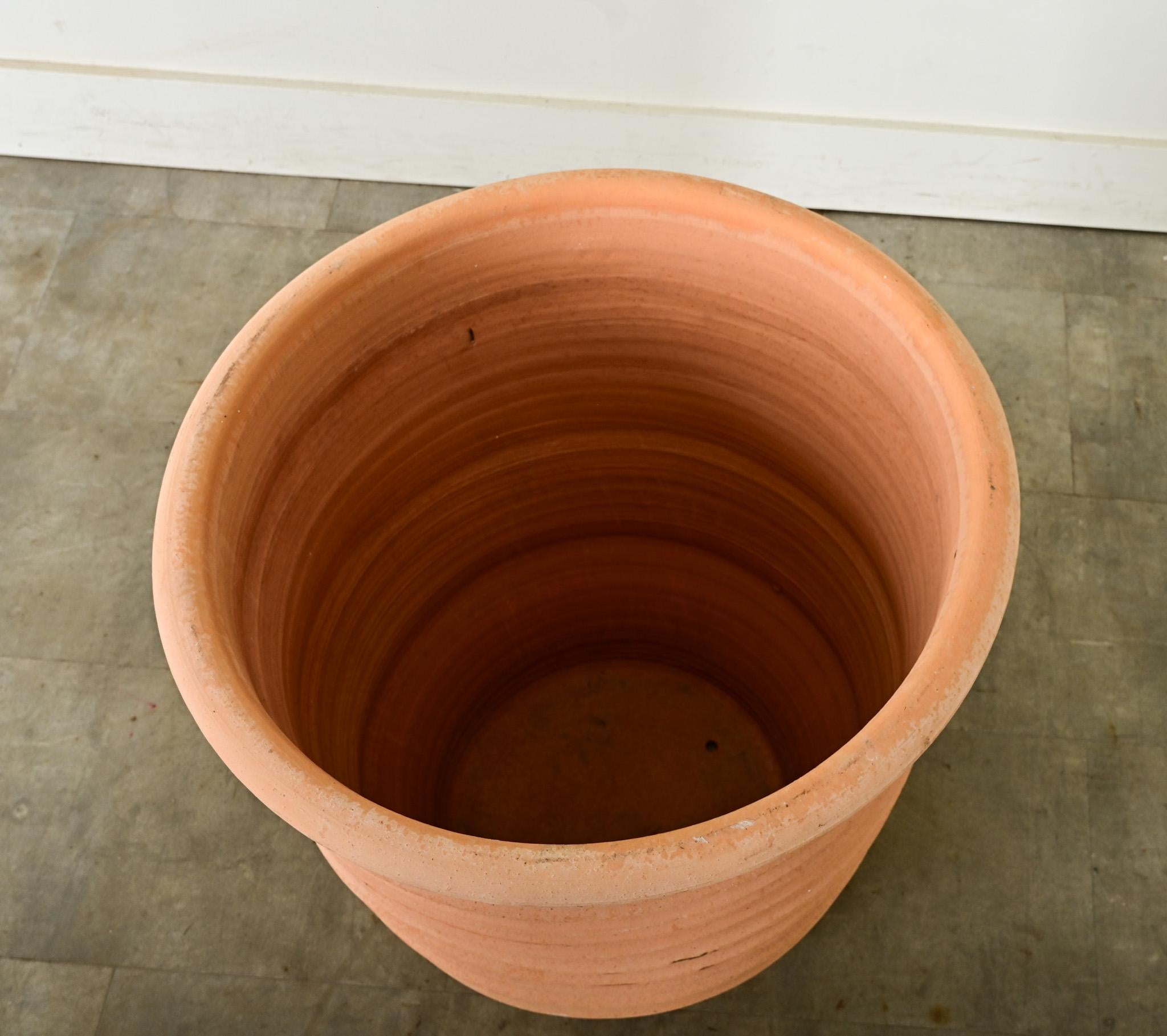 Pair of Greek Reproduction Terracotta Pots For Sale 2