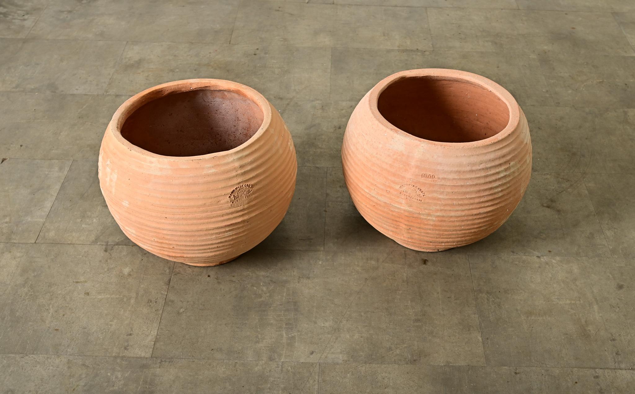 Coppia di vasi in terracotta di riproduzione greca in vendita 1