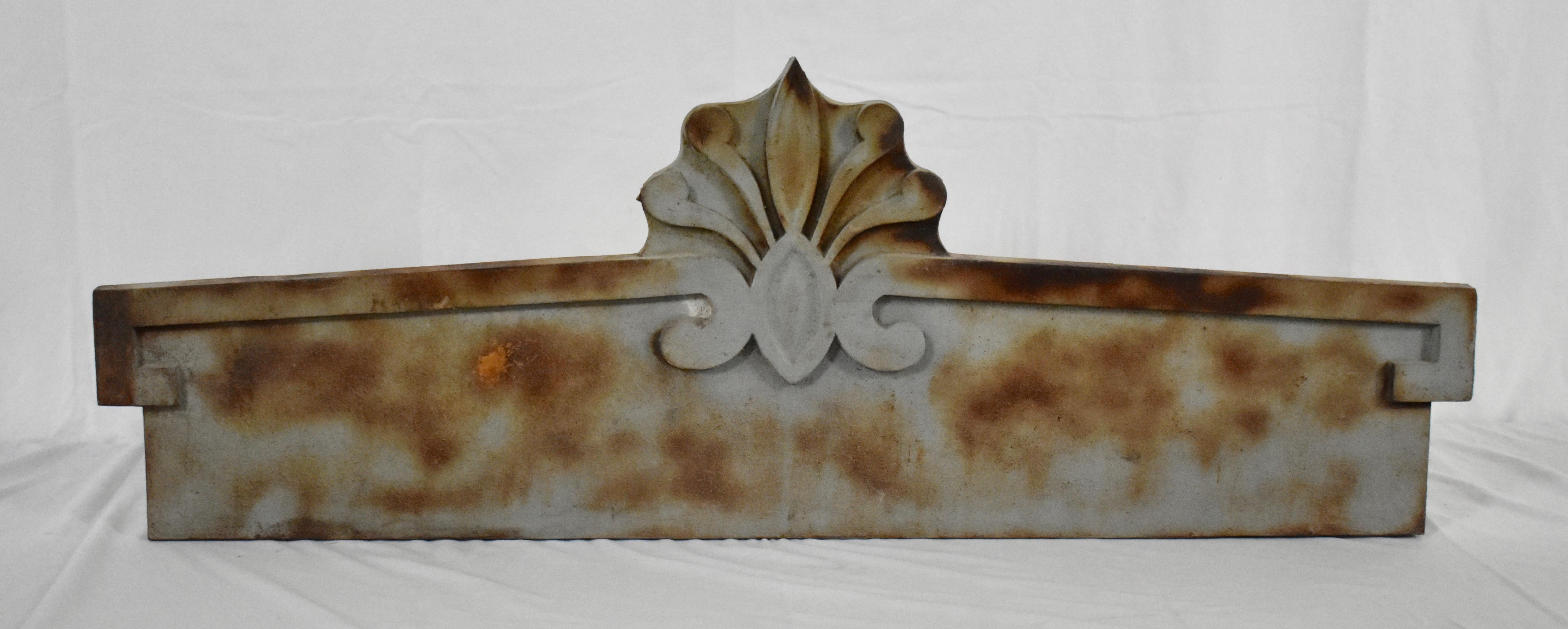 19th Century Pair of Greek Revival Cast Iron Lintels For Sale