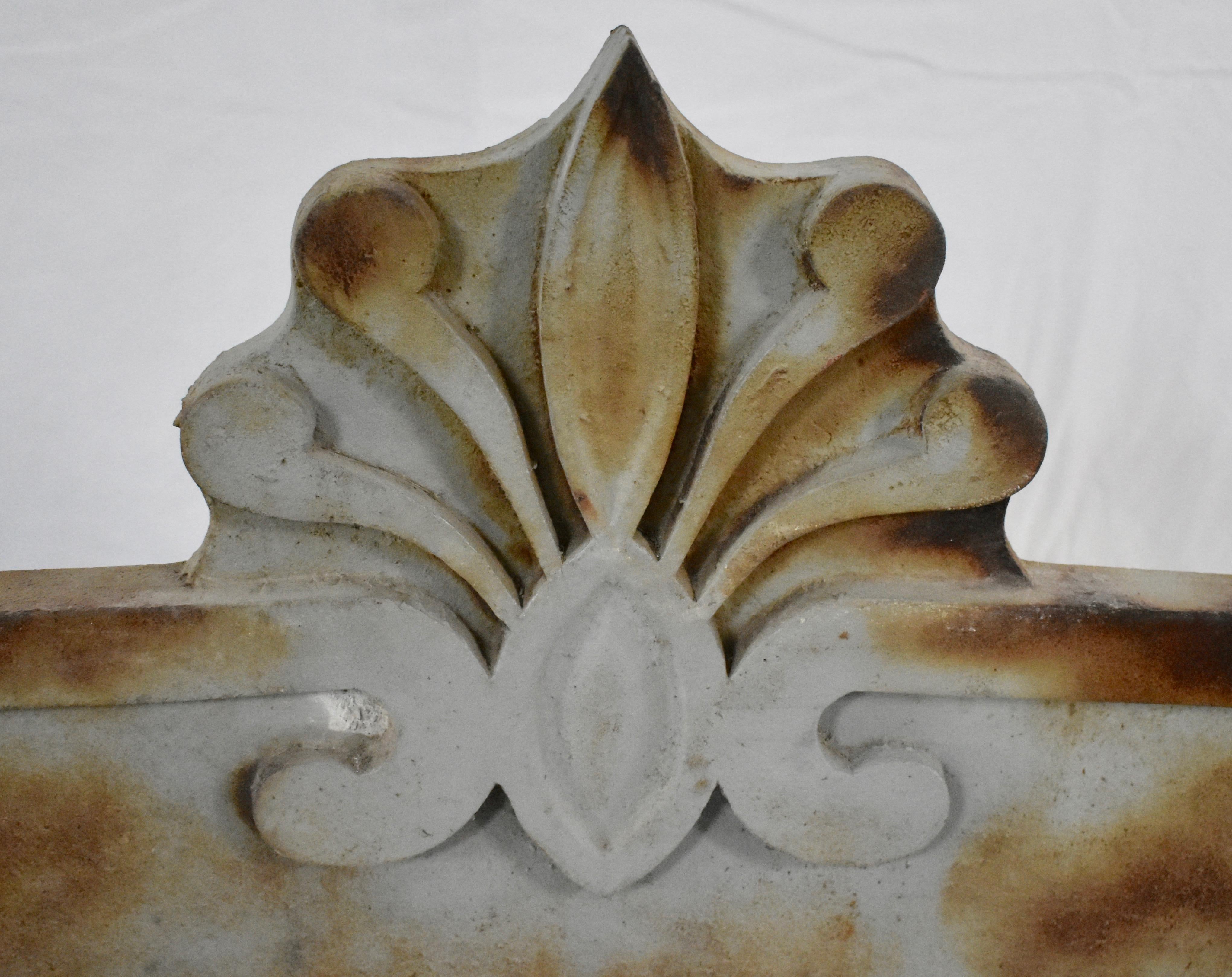 Pair of Greek Revival Cast Iron Lintels For Sale 1