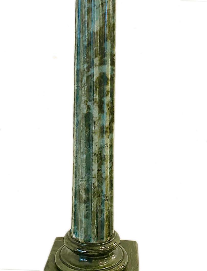 green alabaster lamp