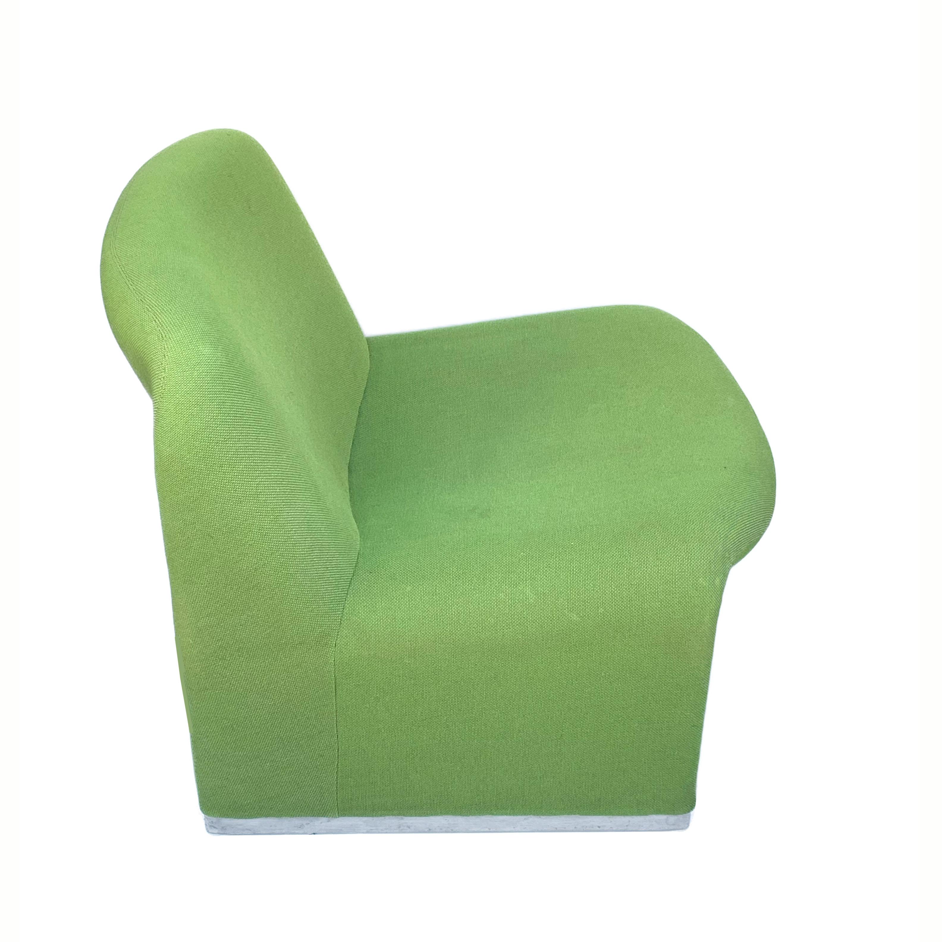 Pair of Green Alky Armchairs by Giancarlo Piretti for Castelli, Italy, 1970s 2