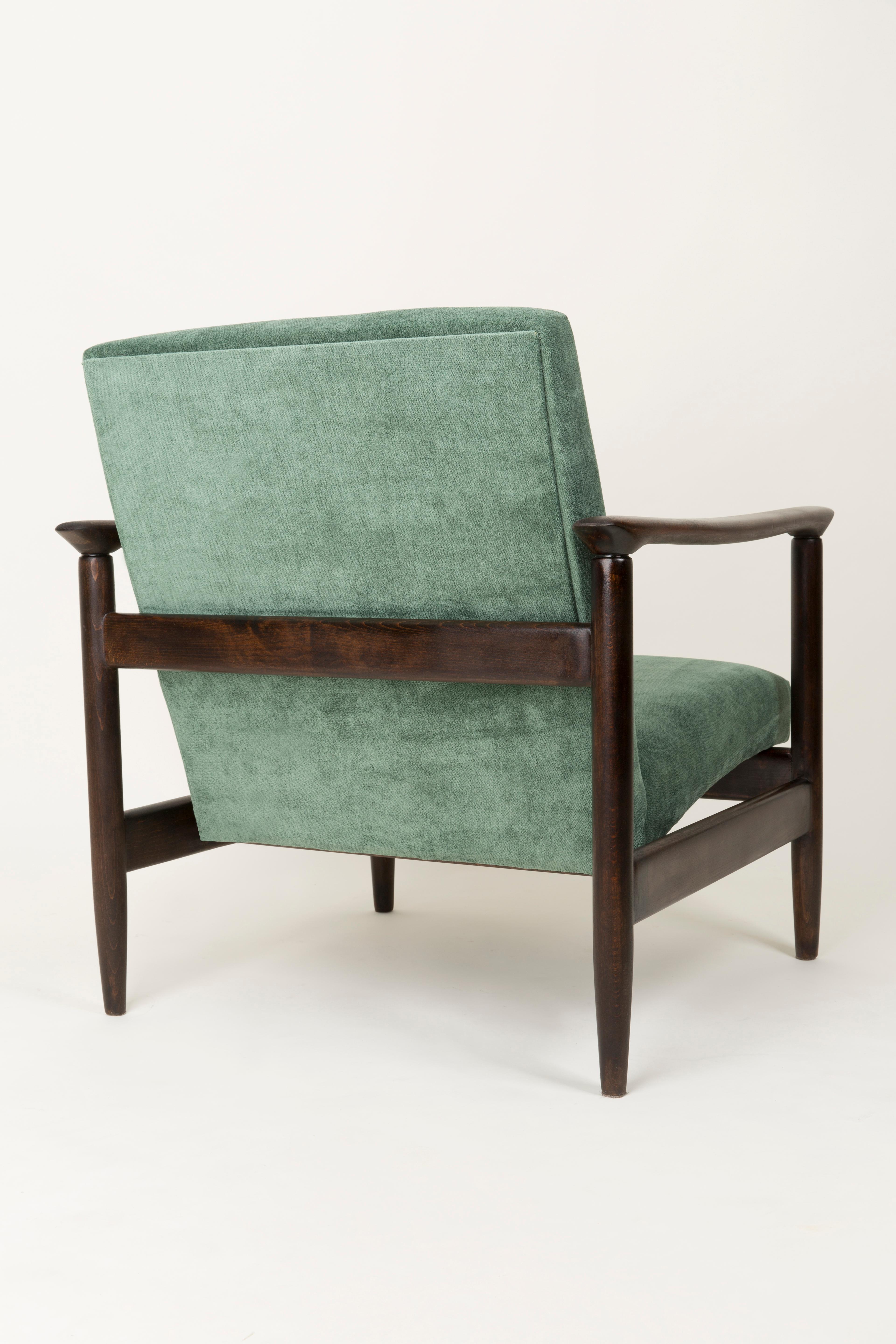 Ein Paar Sessel aus grünem Apfelholz, Edmund Homa, GFM-142, 1960er Jahre, Polen im Angebot 3