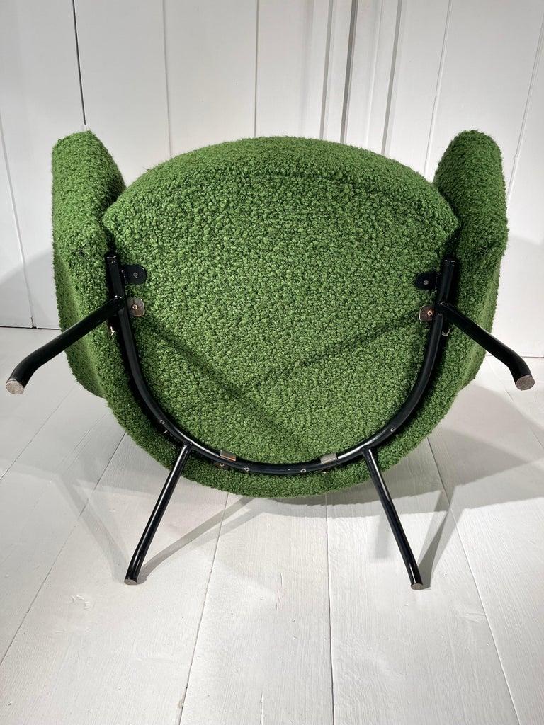 Pair of Green Armchairs by Joseph-Andre Motte For Sale 1