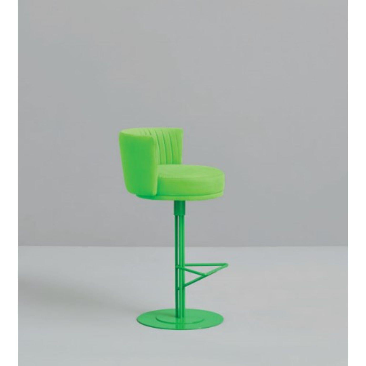 Iron Pair of Green Athens Stools by Pepe Albargues For Sale