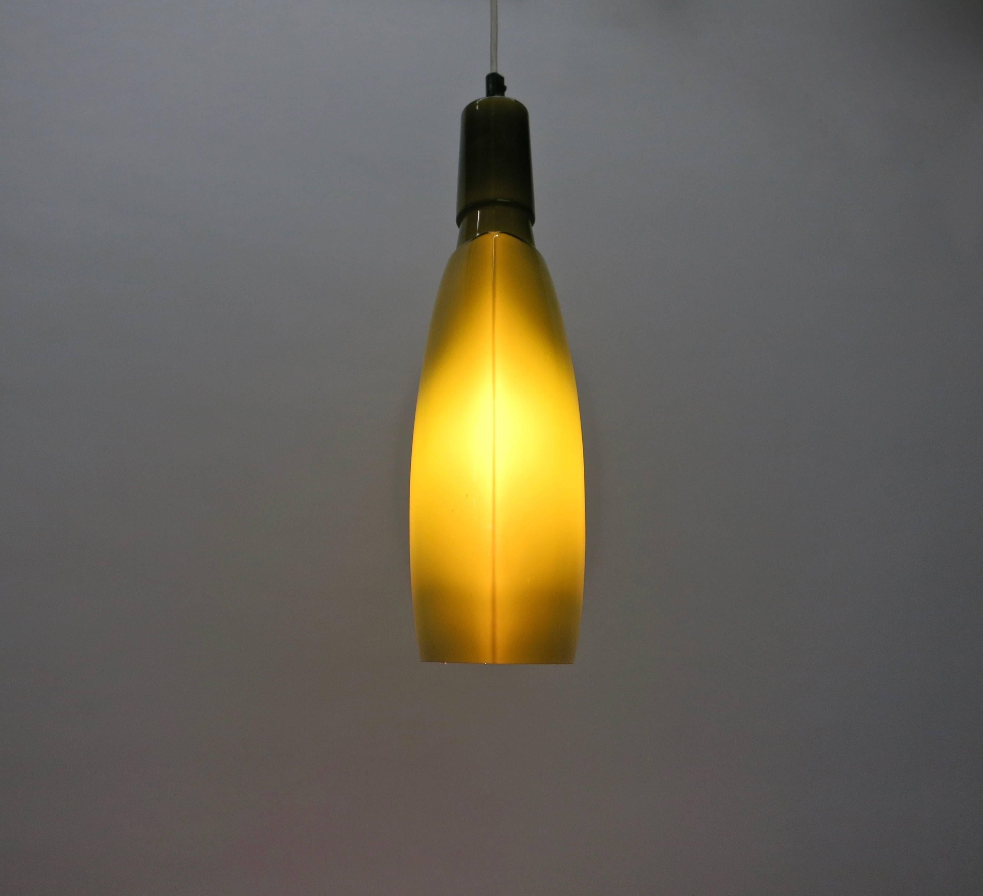 Pair of Green Cased Glass Ceiling Lights by Stilnovo, Italy, 1960s For Sale 5