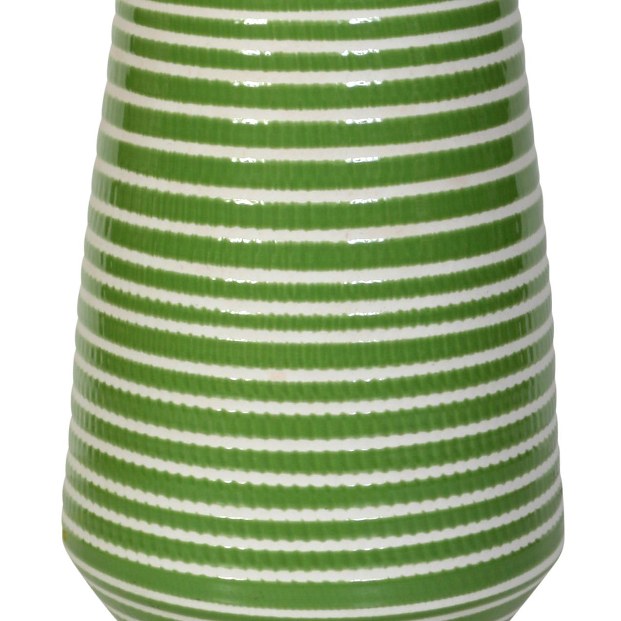 Paar grüne Keramiklampen mit Sockel aus Giltwood  (21. Jahrhundert und zeitgenössisch) im Angebot