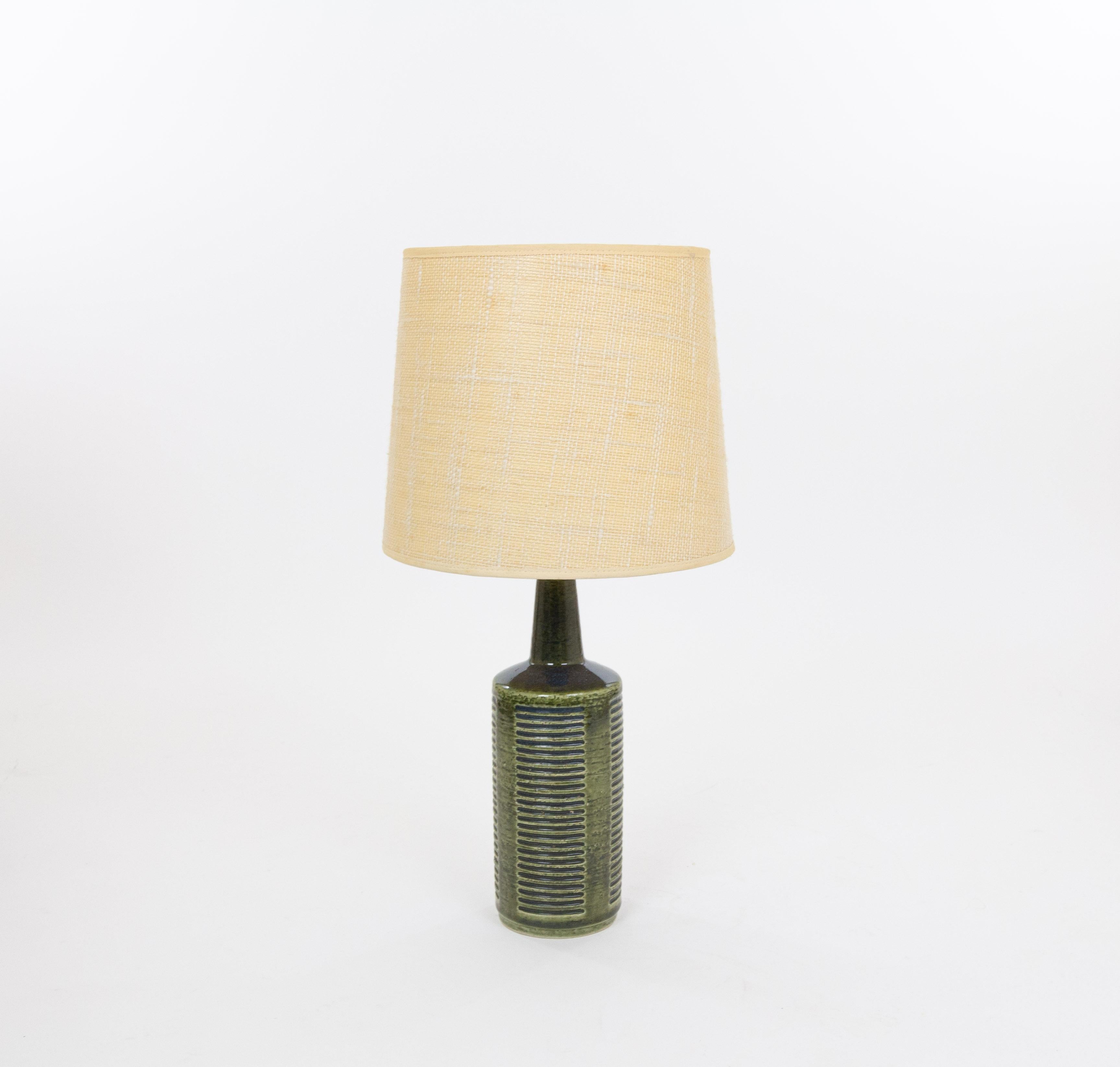 Scandinavian Modern Pair of Green DL/30 table lamps by Linnemann-Schmidt for Palshus, 1960s For Sale