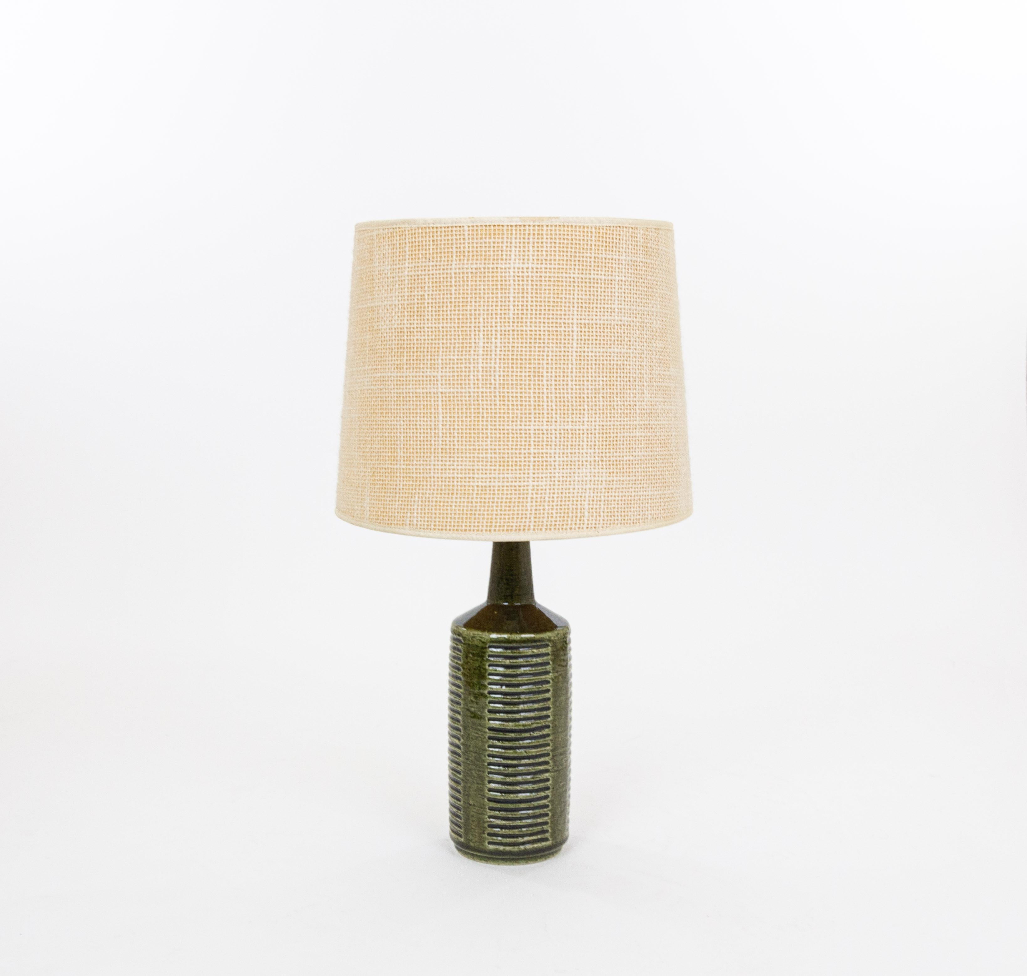 Pair of Green DL/30 table lamps by Linnemann-Schmidt for Palshus, 1960s In Good Condition For Sale In Rotterdam, NL