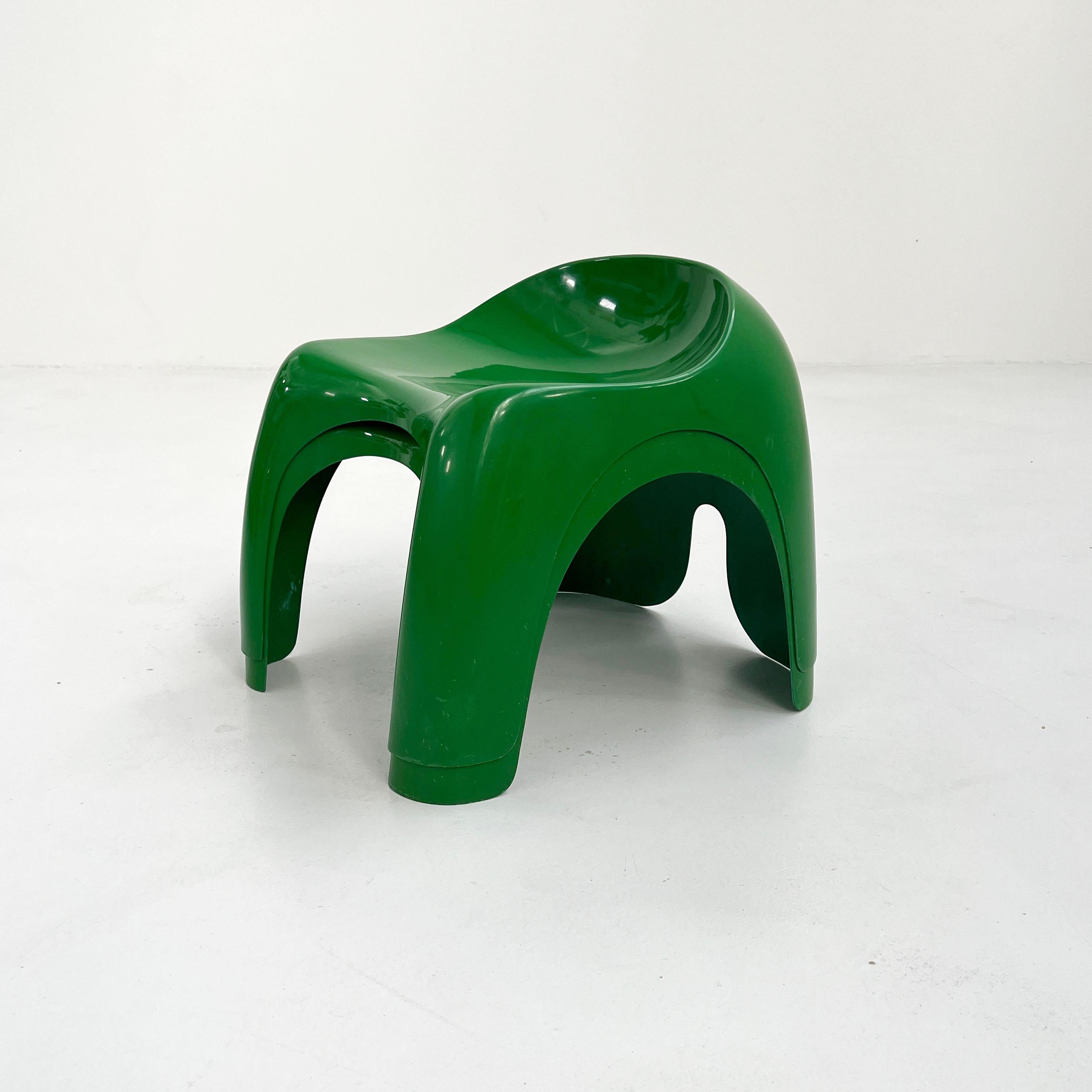 Mid-20th Century Pair of Green Efebo Stools by Stacy Dukes for Artemide, 1960s