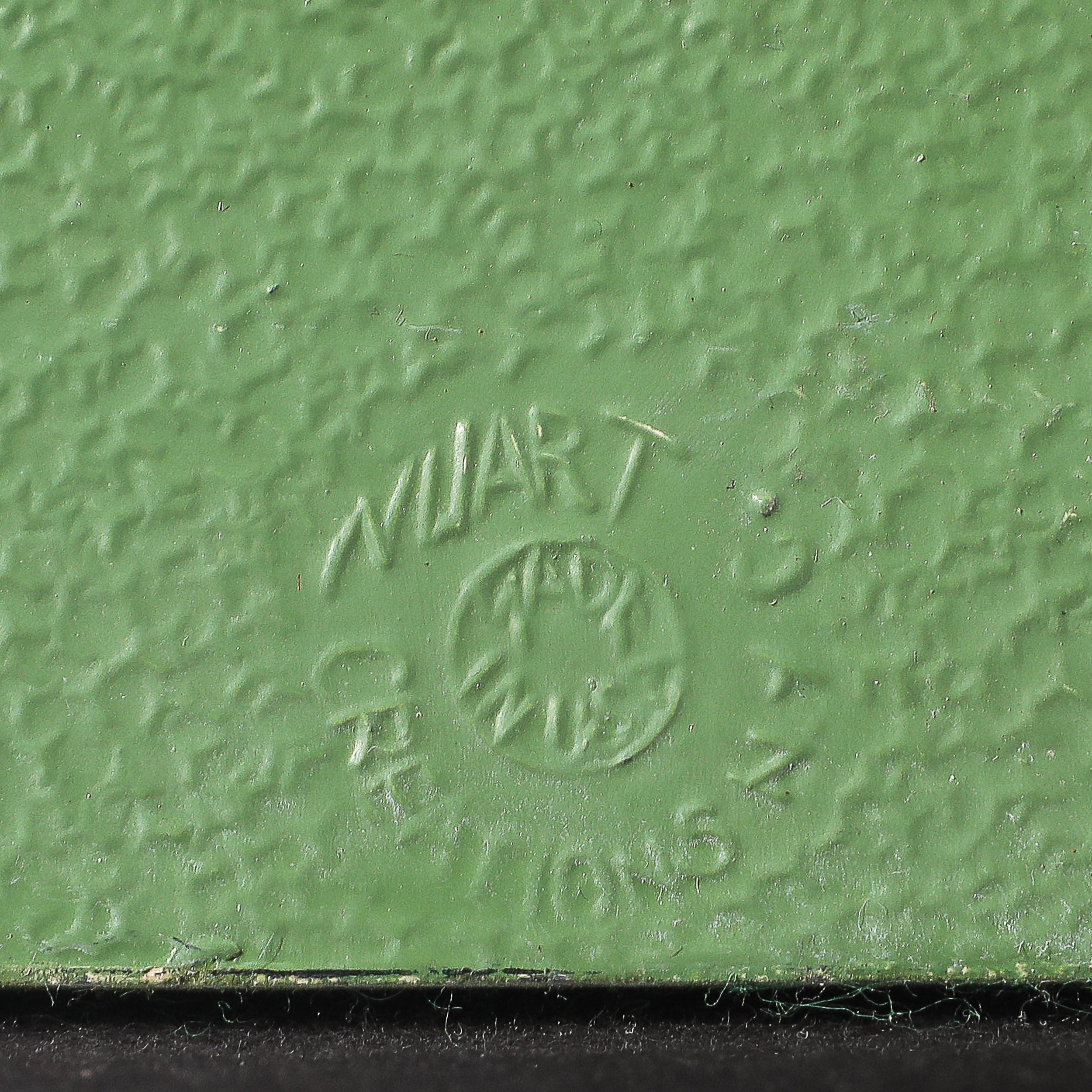 Pareja de Sujetalibros Doble Galgo Esmaltado en Verde firmados Nuart Creations en venta 3