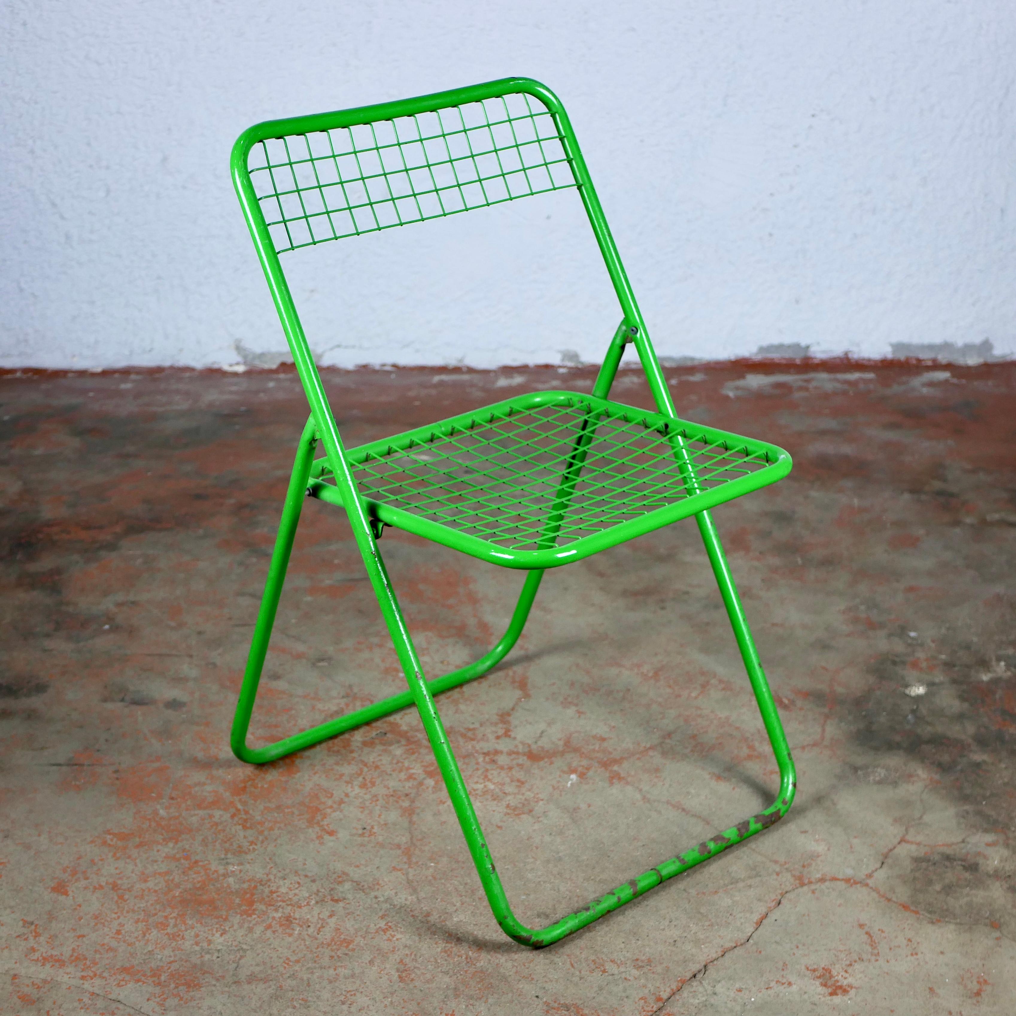 green ikea chair