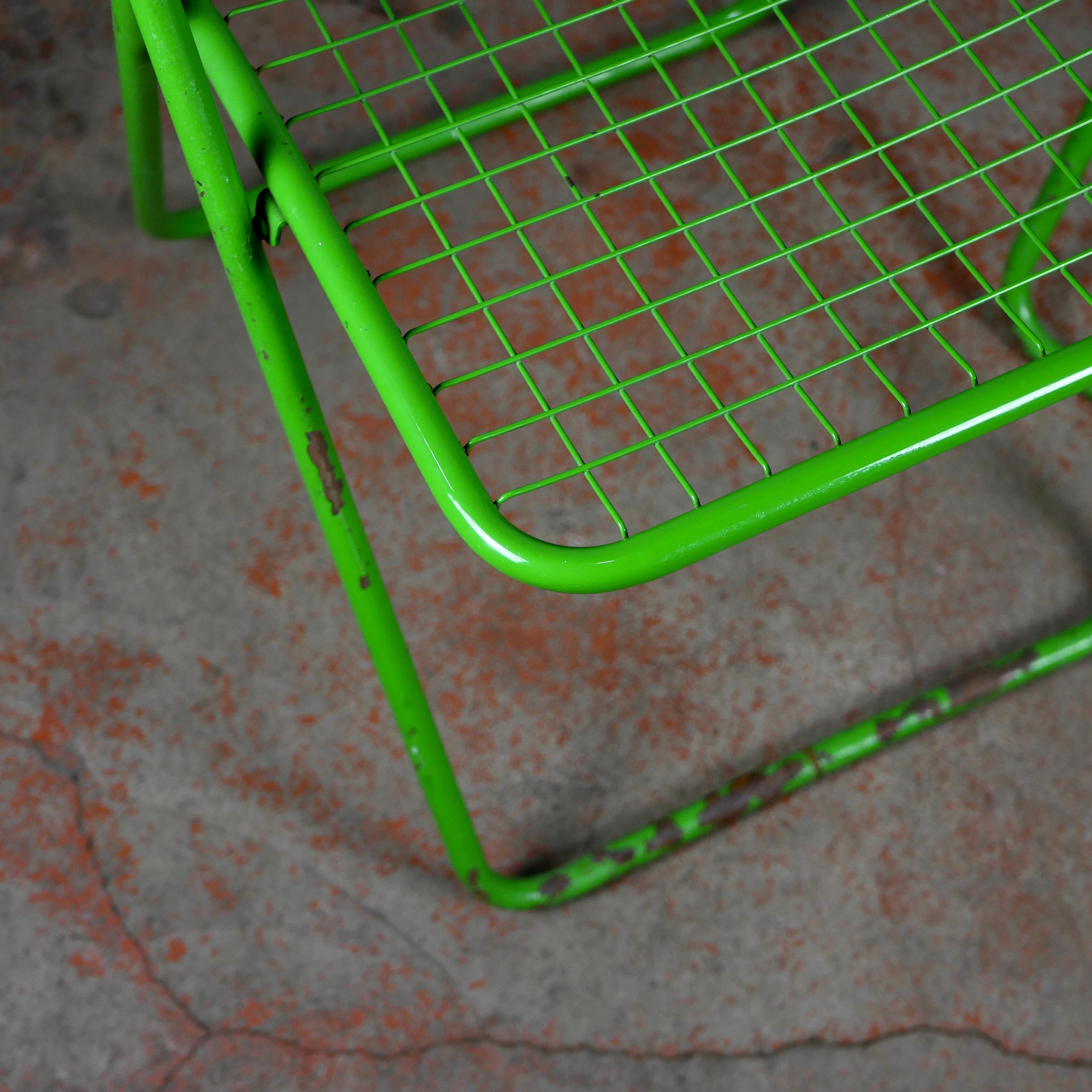 Pair of Green Folding Ted Net Chairs by Niels Gammelgaard for Ikea, 1980s 1