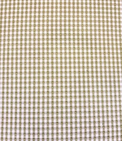 Pair of Green Gingham Check Swivel Rocker Club Chairs