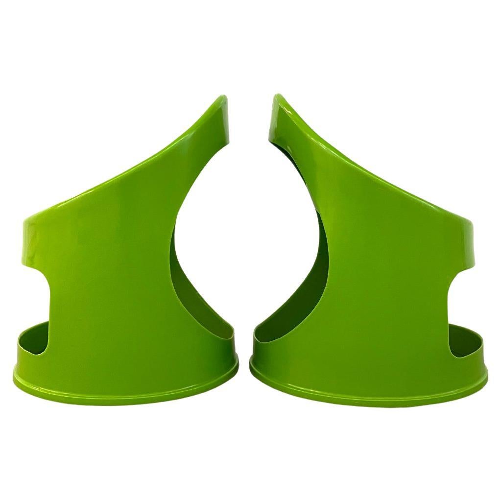 Mid-Century Modern Pair of Green Mid Century Children's Tub Chairs For Sale