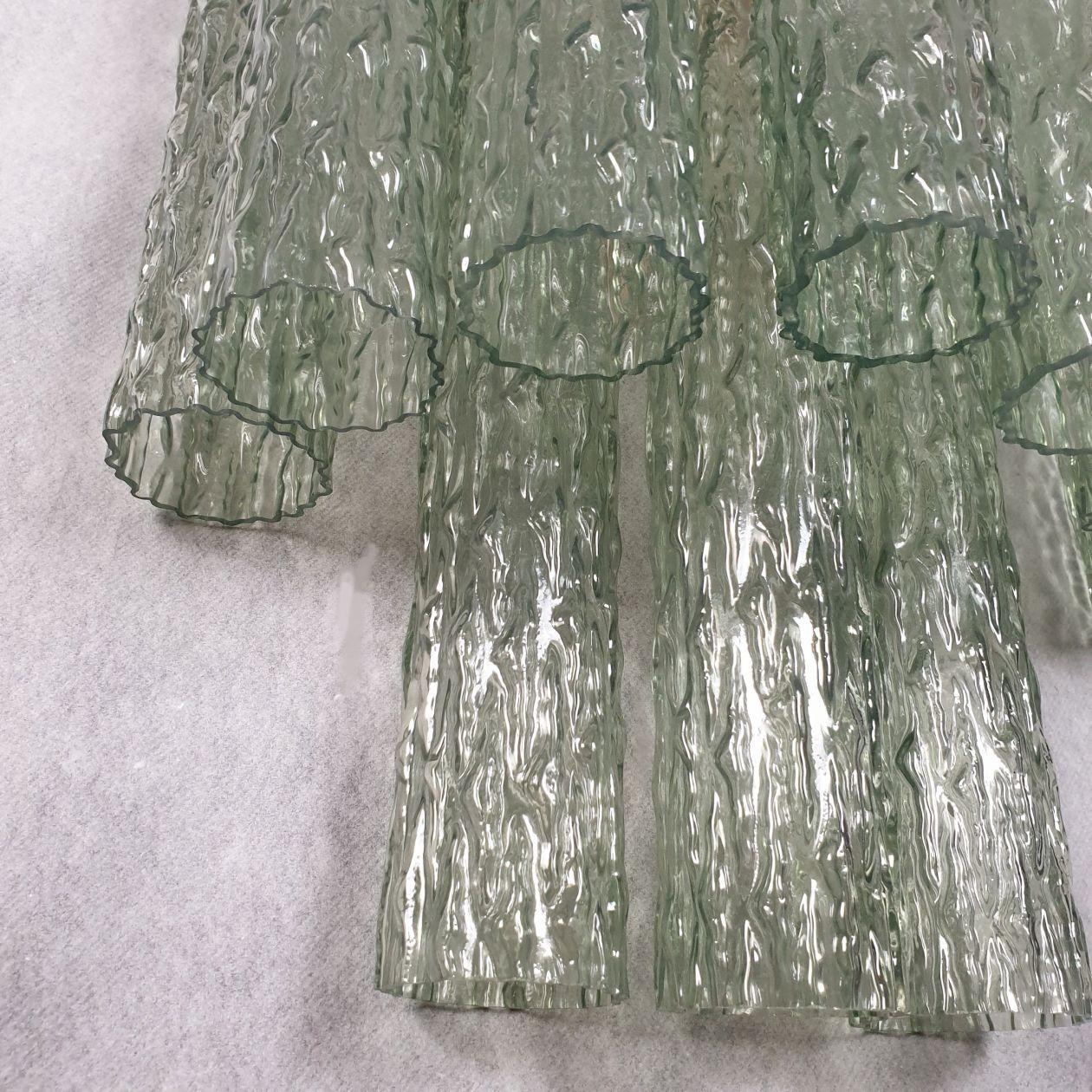 Murano Glass Pair of green Murano glass sconces