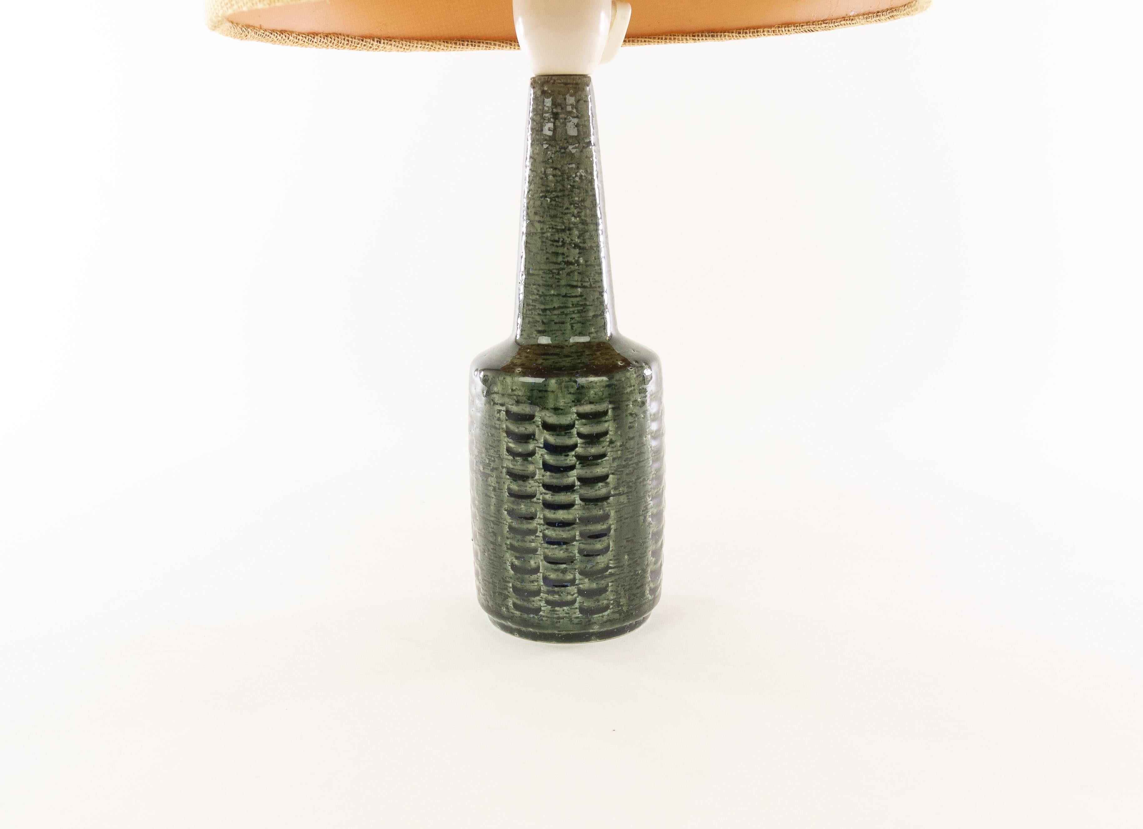 Clay Pair of Green Table Lamps DL/21 by Annelise & Per Linnemann-Schmidt for Palshus For Sale