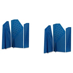 Coppia di paraventi Greene & Greene Blue di Mentemano