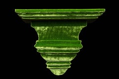 Pair of Green Wall Shelves or Brackets