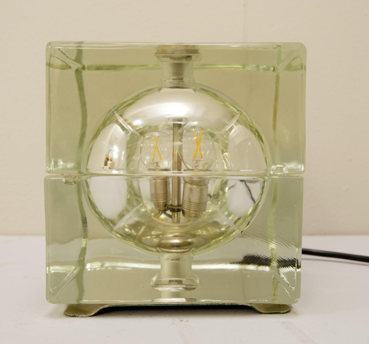 Mid-20th Century Pair of Greenish table Lamp 