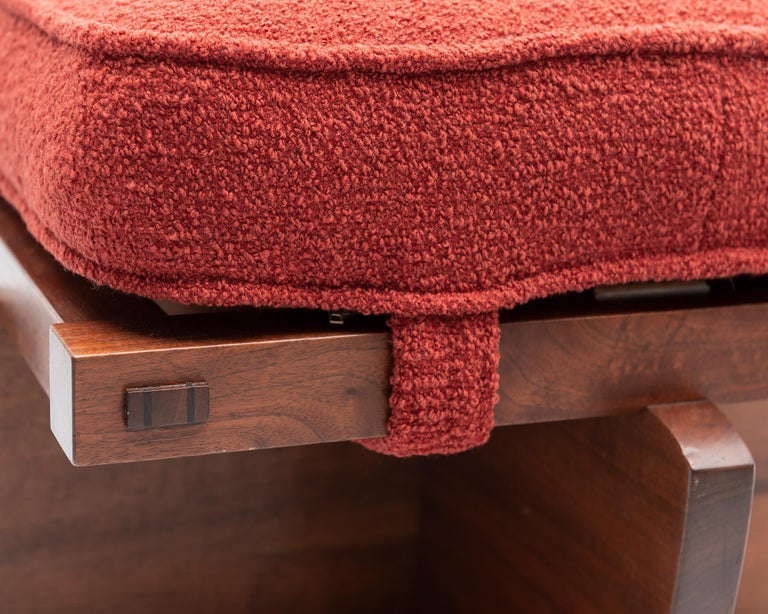 Pair of Greenrock Stools by Nakashima, New Hope, PA, 1980s at