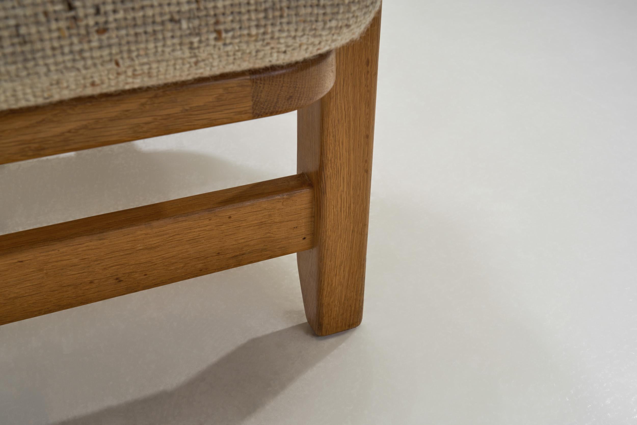 Pair of “Grégoire” Lounge Chairs by Guillerme et Chambron, France 1960s For Sale 11