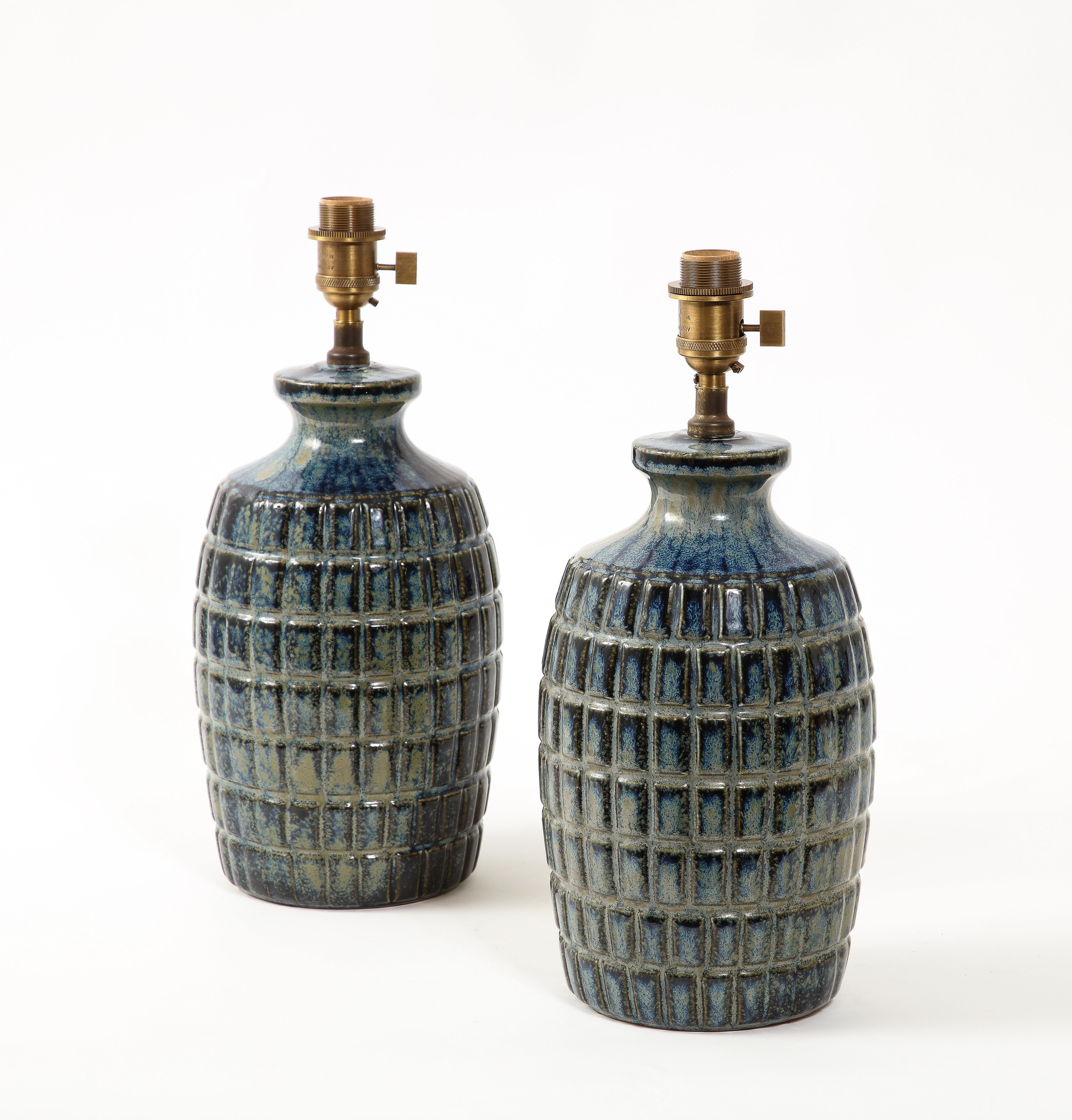 Pair of “grenade” Table Lamps. France 1960's 4