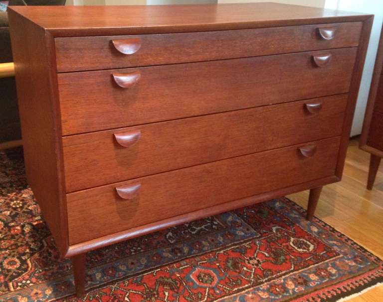 Mid-Century Modern Pair of Grete Jalk Chest of Drawers