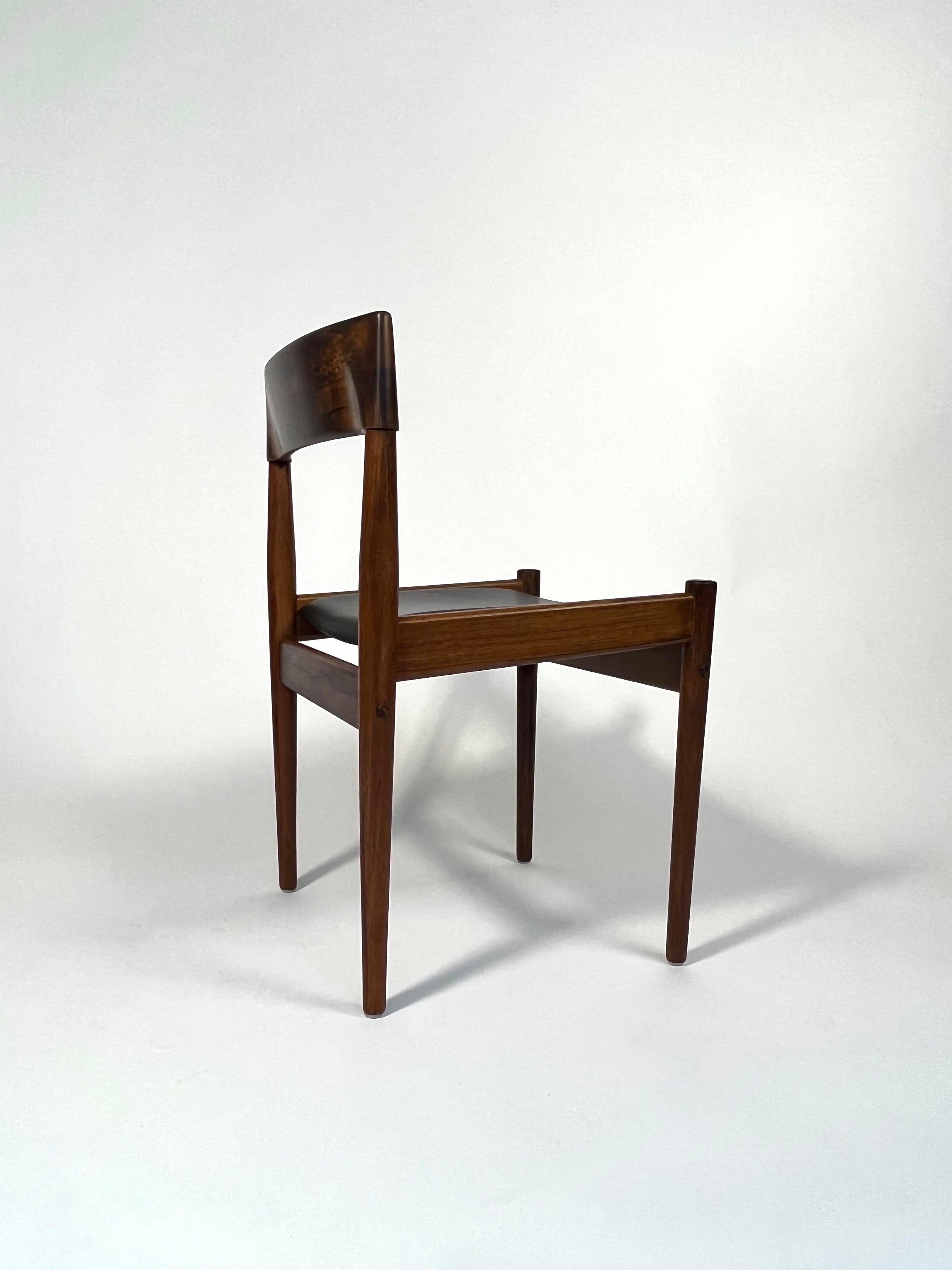 Pair of Grete Jalk Dining Chairs Rosewood P Jeppesen Denmark 1960s For Sale 3